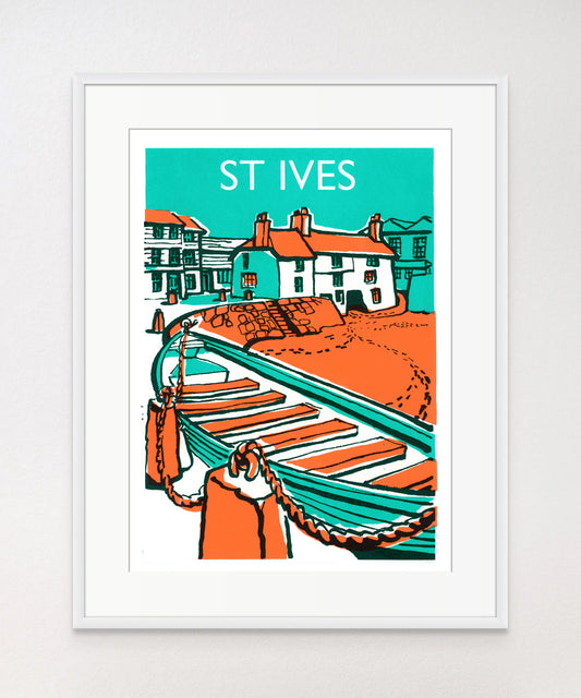 St. Ives Boat - Art Print