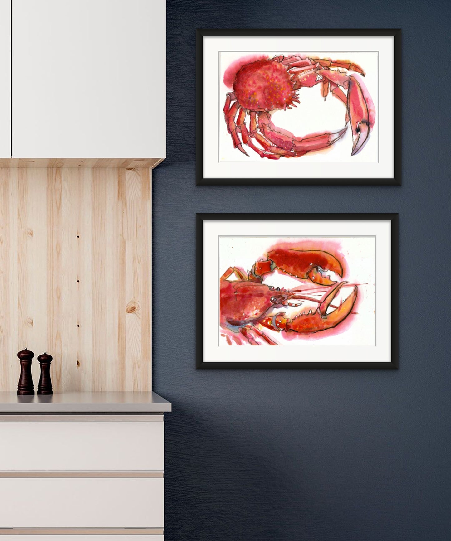 Lobster Claws - Giclée Watercolour Print