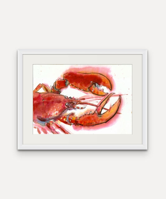 Lobster Claws - Giclée Watercolour Print
