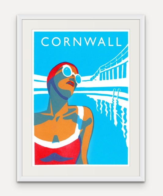 Lido Glamour - Cornwall - Giclée Screen Print